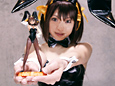 コスプレイヤー x フィギュアレビュー 「ウェーブ 涼宮ハルヒ バニーVer.」