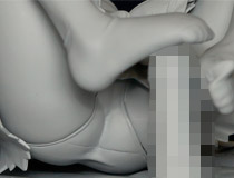 【2014冬合同展示会】どう見ても足○キ。トイズワークス「ハイスクールD×D　NEW　塔城小猫～もみもみ貧乳　生フィギュア～」無彩色サンプル