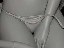 【トレフェス有明11】デジタル造形＆1/2.5スケールで立体化！グリフォンエンタープライズ「俺の妹がこんなに可愛いわけがない。　高坂桐乃　～ネコミミ水着ver.～」　新作フィギュア無彩色サンプル