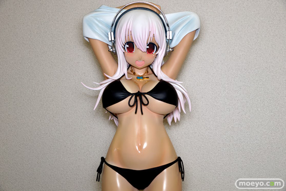 A-TOYS　すーぱーそに子 日焼けVer.　黒ビキニ　1/2スケール　ポリレジンフィギュア　バストアップ　ラスト