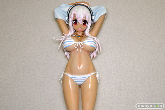 A-TOYS すーぱーそに子 日焼けVer.ボーダービキニ 1/2スケール ポリレジンフィギュア ボディアップ ラスト