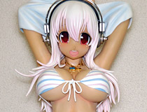 A-TOYS「すーぱーそに子 日焼けVer.ボーダービキニ」サンプルレビュー　あの1/2スケールそに子フィギュアのバリエーションが、数量限定300個＆完全あみあみ限定で受注開始！