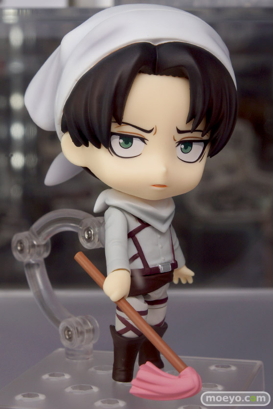 ゴッドイーター2「シエル・アランソン」展示&予約イベント グッドスマイルカンパニー　ねんどろいど　進撃の巨人　リヴァイ　お掃除Ver.　01