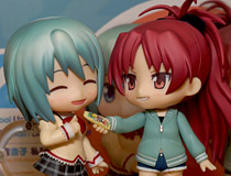 【WF2014夏】グッドスマイルカンパニー「ねんどろいど 美樹さやか 制服Ver.＆佐倉杏子 私服Ver.セット」 新作フィギュア彩色サンプル画像レビュー