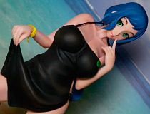 【キャラホビ2014】今年の唐詩郎氏新作はリン子ママ！「On the beach」ブース特集