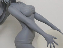 【WF2014夏】ナイススク水！コトブキヤ「4-Leaves シュヴァルツェスマーケン カティア（仮）」 新作フィギュア無彩色サンプル画像レビュー