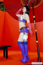 キャラホビ2014　コスプレ　イベント　コンパニオン　画像　写真　レポート　黒　麗和さん(仮面ライダー響鬼レースクイーン)
