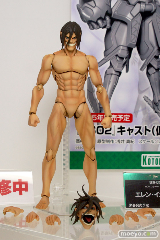 2014 第54回 全日本模型ホビーショー　フィギュア　サンプル　レビュー　画像　　コトブキヤ　プラモデル　進撃の巨人 エレン・イェーガー 01
