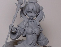 【電撃文庫 秋の祭典2014】「エスカ＆ロジーのアトリエ-黄昏の空の錬金術士- エスカ・メーリエ」 新作フィギュア無彩色サンプル画像レビュー