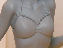 【第54回ホビーショー】ウェーブ「BEACH QUEENS PREMIUM 桜Trick（さくらトリック） 園田優」 新作フィギュア無彩色サンプル画像レビュー