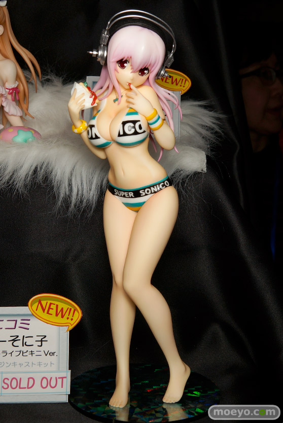 白崎つぐみ　ロロ・エデゥアール　すーぱーそに子（ストライプビキニVer.）　硫黄泉　画像　サンプル　レビュー　フィギュア　ガレキ　トレジャーフェスタin有明12　07