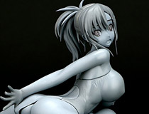 WFで少数ガレキ販売も予定の岡山FEのPVC製MOLOフィギュア最新作！「高丘みずき：creator deity byぼっしぃ ver.ビーチバイブバルーン（仮）」 新作フィギュア製作途中原型画像レビュー