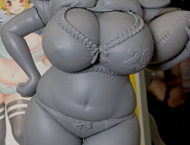 回天堂「すーぱーぽちゃ子 ランジェリーフットボールver.」 新作フィギュア製作途中原型画像レビュー