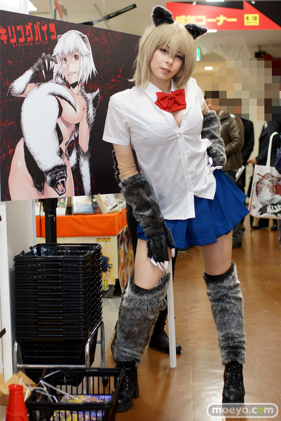 キリングバイツ　3巻　発売記念イベント　ユリコタイガー　神崎りのあ　獣人少女　ヒトミ　エルザ　画像　コスプレ　K-BOOKS　アニメイト　01