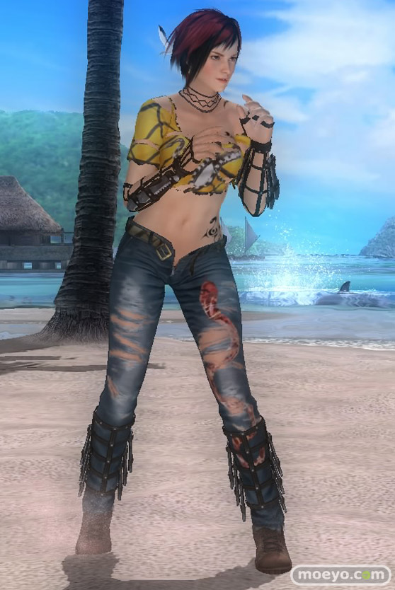 DEAD OR ALIVE 5 Last Round 画像 閃乱カグラ コラボ コスチューム破壊 エロ ミラ クリスティ ラ・マリポーサ レイチェル 01