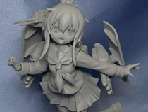 【HR13】wisteria Factoryさん新作ガレキ「艦隊これくしょん -艦これ- 駆逐艦 電」  サフ吹きサンプルが展示！
