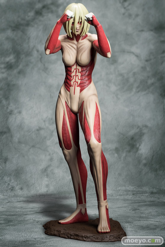 進撃の巨人 女型の巨人 ポリレジンフィギュア 90cm級 A-TOYS 画像　サンプル　レビュー　フィギュア　温泉天国/K　01