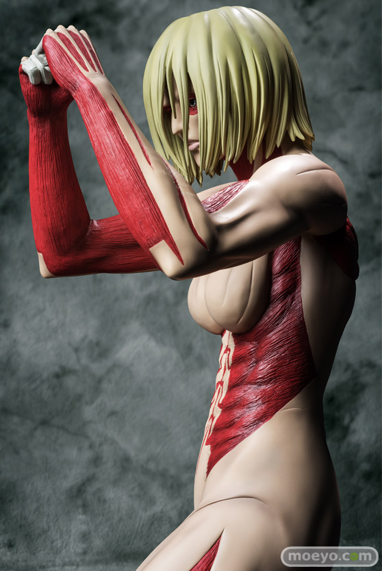 進撃の巨人 女型の巨人 ポリレジンフィギュア 90cm級 A-TOYS 画像　サンプル　レビュー　フィギュア　温泉天国/K　09