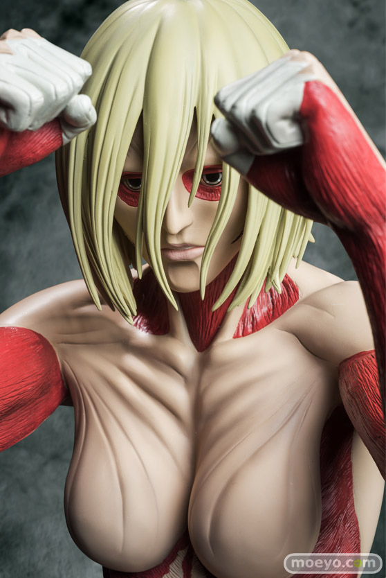 進撃の巨人 女型の巨人 ポリレジンフィギュア 90cm級 A-TOYS 画像　サンプル　レビュー　フィギュア　温泉天国/K　11