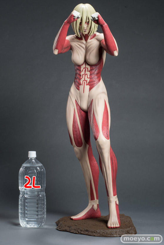 進撃の巨人 女型の巨人 ポリレジンフィギュア 90cm級 A-TOYS 画像　サンプル　レビュー　フィギュア　温泉天国/K　12