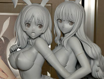 【2015夏合同展示会】フリーイング「Tony’s Bunny Sisters 宇佐美未夜/宇佐美深雪」 新作フィギュア無彩色サンプルレビュー