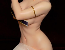 【宮沢展示会36】塗装済み完成品も近日案内予定！クルシマ新作フィギュア「琥珀（アンバー）」の彩色サンプルが展示！