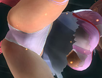 「DEAD OR ALIVE 5 Last Round」新DLC『タツノコプロ』コラボレーションコスチューム 衣装破壊ギミック付きの「かすみ」「マリー」「ほのか」の様子