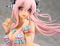 ゆーぽん氏描き下ろしイラストをモチーフに立体化！アルファマックスの新作フィギュア「すーぱーそに子 with マカロンタワー」予約開始！