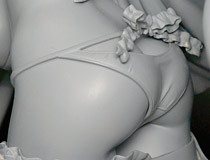 鬼月あるちゅ×スカイチューブ新作フィギュア「白咲天音」無彩色原型が展示！【WF2016冬】