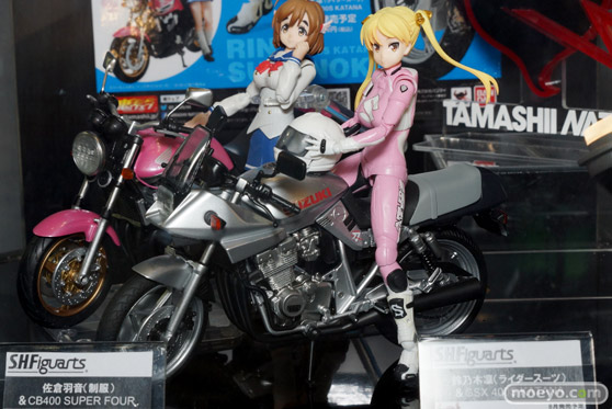 バンダイのS.H.フィギュアーツ 鈴乃木凜(ライダースーツ)＆GSX 400S KATANA 『ばくおん！』の新作フィギュアサンプル画像02