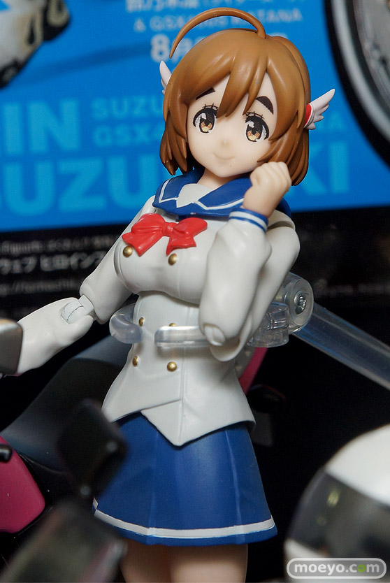 バンダイのS.H.フィギュアーツ 鈴乃木凜(ライダースーツ)＆GSX 400S KATANA 『ばくおん！』の新作フィギュアサンプル画像10