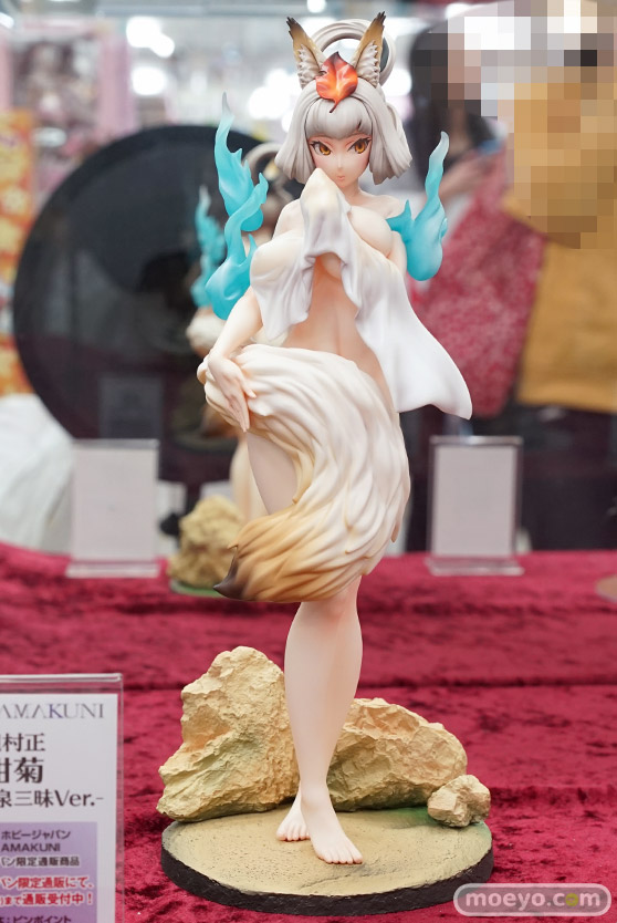 ホビージャパンの朧村正 紺菊 -湯煙温泉三昧 Ver.-の新作フィギュアサンプル展示の様子01