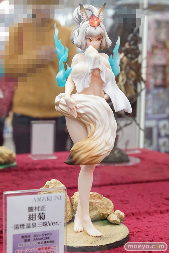 ホビージャパンの朧村正 紺菊 -湯煙温泉三昧 Ver.-の新作フィギュアサンプル展示の様子02