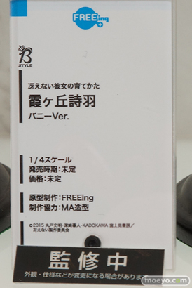 フリーイングの冴えない彼女の育てかた 霞ヶ丘詩羽 バニーVer.の新作フィギュア原型画像09