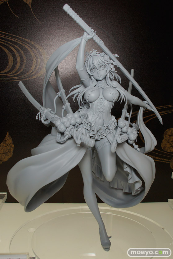 井伊直虎　柳生十兵衛　ゆきめ　などメガホビEXPO 2015 Springのホビージャパンの新作フィギュア展示の様子04