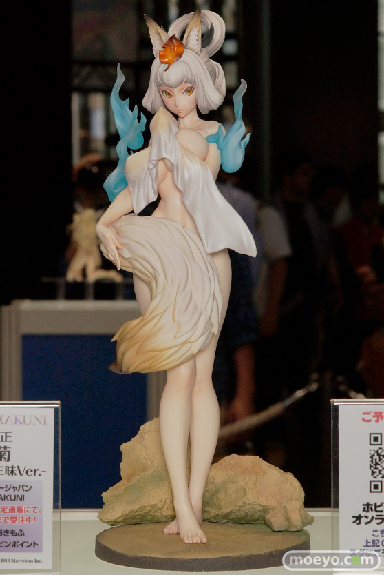 井伊直虎　柳生十兵衛　ゆきめ　などメガホビEXPO 2015 Springのホビージャパンの新作フィギュア展示の様子18