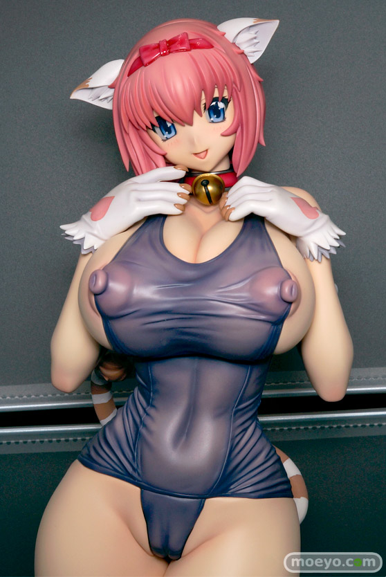 花畑と美少女のスク水猫耳娘ミーシャの新作フィギュア彩色サンプル画像　モグダン04