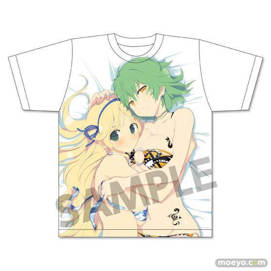 閃乱カグラ×UPPERS GIRL'S DOUBLE UPPER Tシャツ　葛城＆日影のサンプル画像05