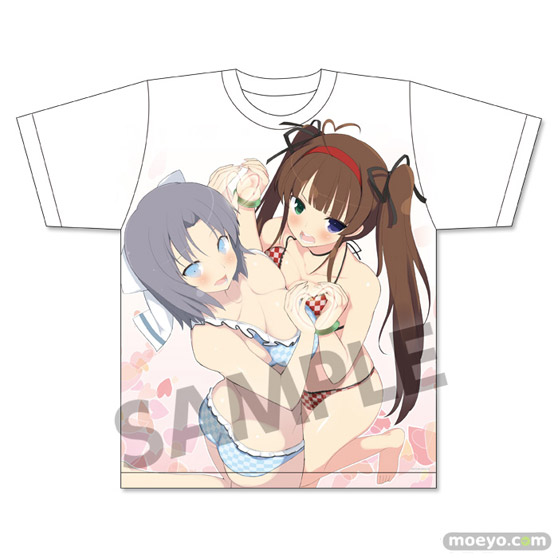 閃乱カグラ×UPPERS GIRL'S DOUBLE UPPER Tシャツ　雪泉＆両備のサンプル画像06
