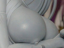 深崎暮人さんイラスト立体化の名作MOLOフィギュアの続編が登場！スカイチューブ「冬月茉莉 ver.2」監修中原型が展示！【WF2016夏】