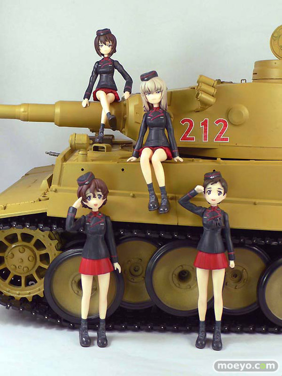 アミエ・グランのガールズ＆パンツァー レジンキット 黒森峰女学園チーム　Aセット・Bセットのレジンキットフィギュアサンプル画像19