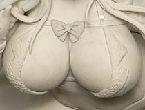 ヴェルテクス新作フィギュア「すーぱーそに子 クリスマス ver.」の監修中原型が展示！【宮沢展示会38】