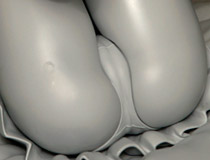 アスパイア新作フィギュア「監獄学園 緑川花」監修中原型が展示！【宮沢展示会38】