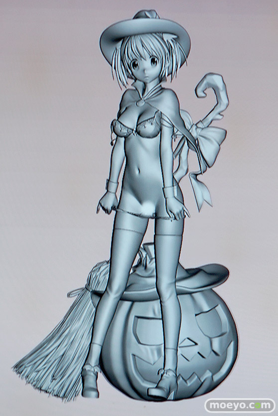 美少女大陸のハロウィン少女の新作アダルトフィギュア原型画像12