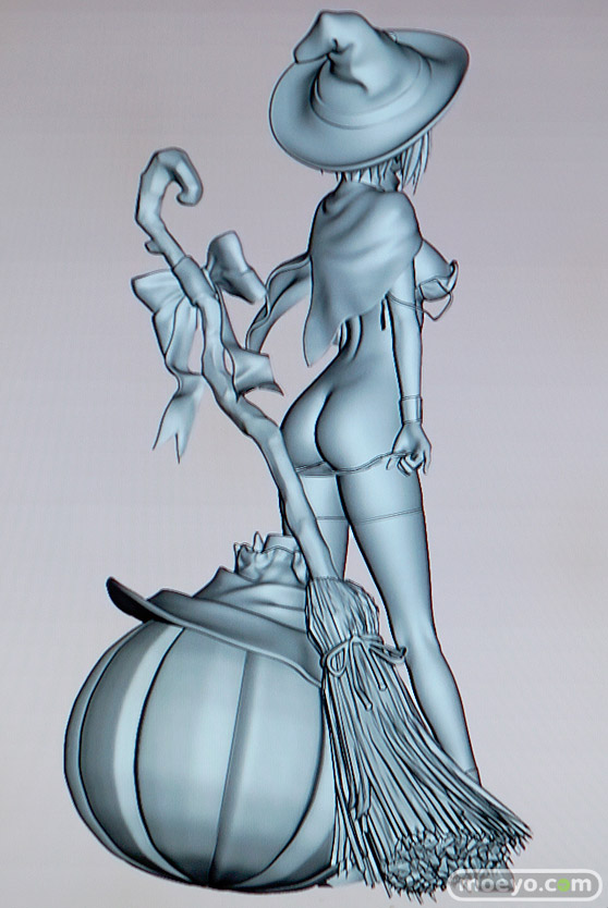 美少女大陸のハロウィン少女の新作アダルトフィギュア原型画像15