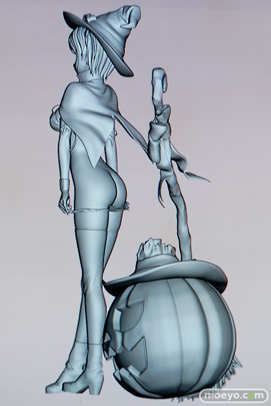 美少女大陸のハロウィン少女の新作アダルトフィギュア原型画像17