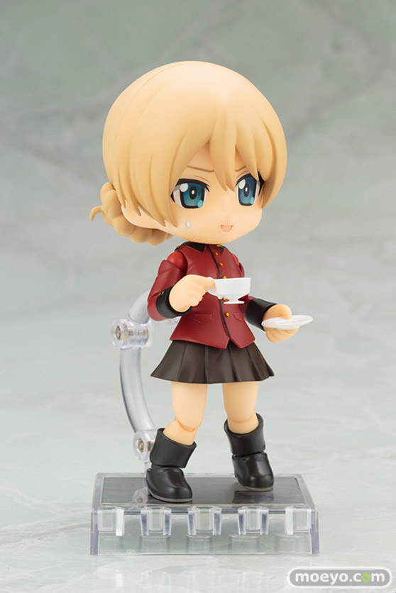 コトブキヤのキューポッシュ ガールズ＆パンツァー 劇場版 ダージリン 可動フィギュアの新作フィギュア彩色サンプル画像05