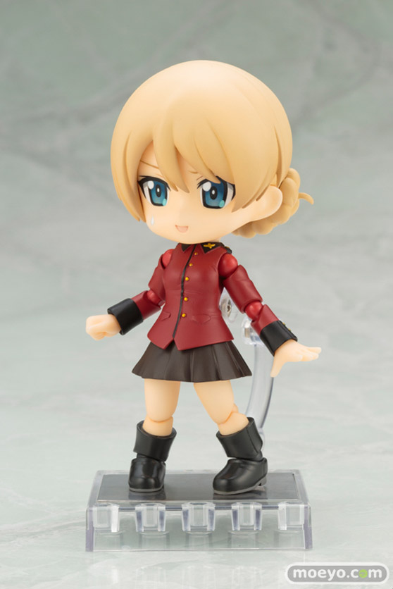コトブキヤのキューポッシュ ガールズ＆パンツァー 劇場版 ダージリン 可動フィギュアの新作フィギュア彩色サンプル画像06