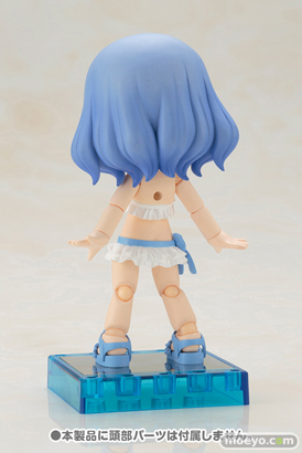 コトブキヤのキューポッシュえくすとら フリル水着ボディ(くろ　しろ)の新作フィギュア彩色サンプル画像09