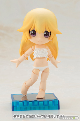 コトブキヤのキューポッシュえくすとら フリル水着ボディ(くろ　しろ)の新作フィギュア彩色サンプル画像11
